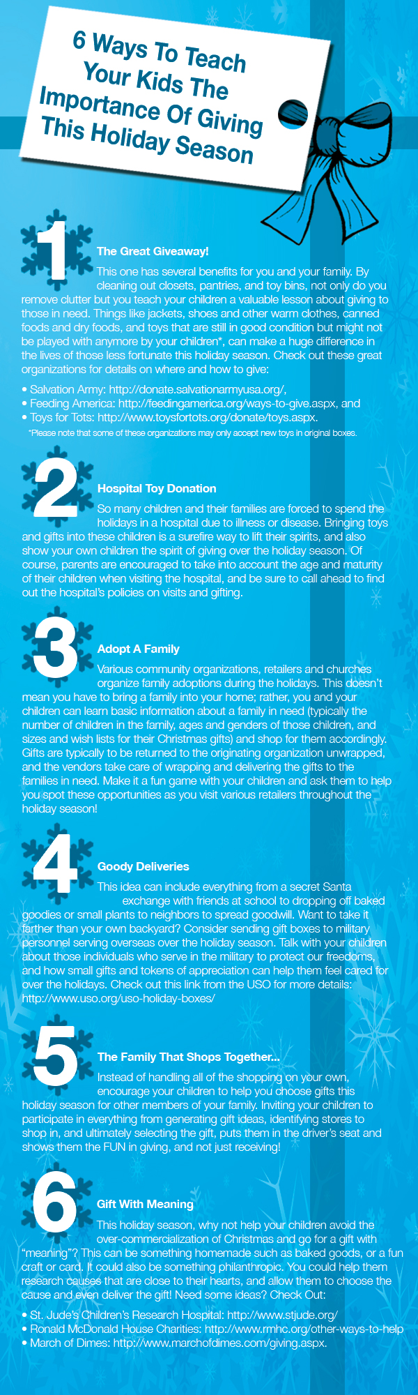 6 Ways to Teach Your Kids the Importance of Giving